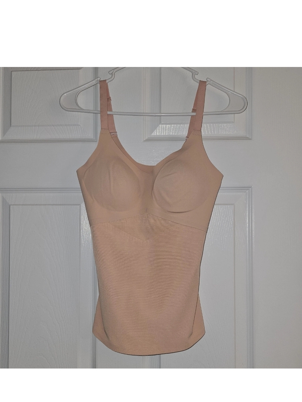 HONEYLOVE LiftWear Shaping Cami Built In Bra Tummy Control Sand Shapewear Small